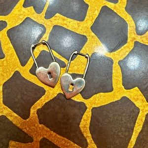 Bauble Bar Heart Locket earrings. Super cute. Never worn.